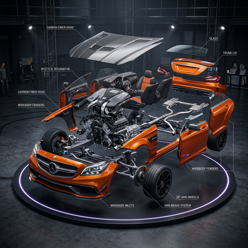 Mercedes-Benz CLS 550 AMG — Exploded view